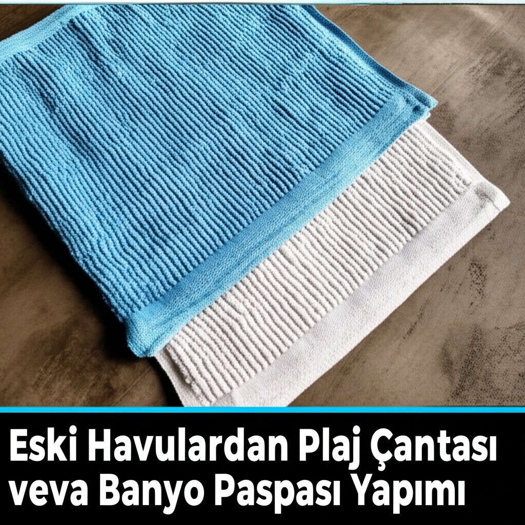 Eski Havlulardan Plaj Çantası veya Banyo Paspası Yapımı