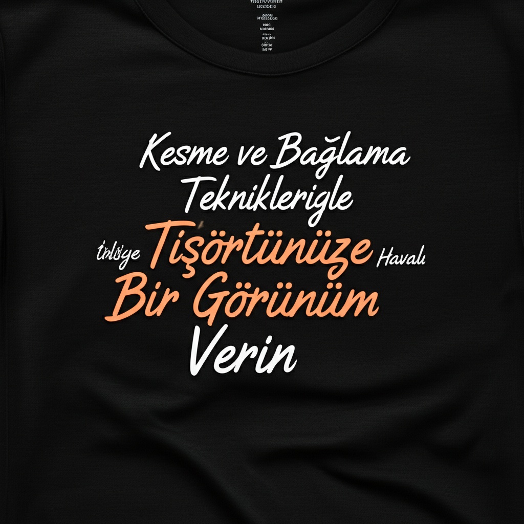 Kesme ve Bağlama Teknikleriyle Tişörtünüze Havalı Bir Görünüm Verin