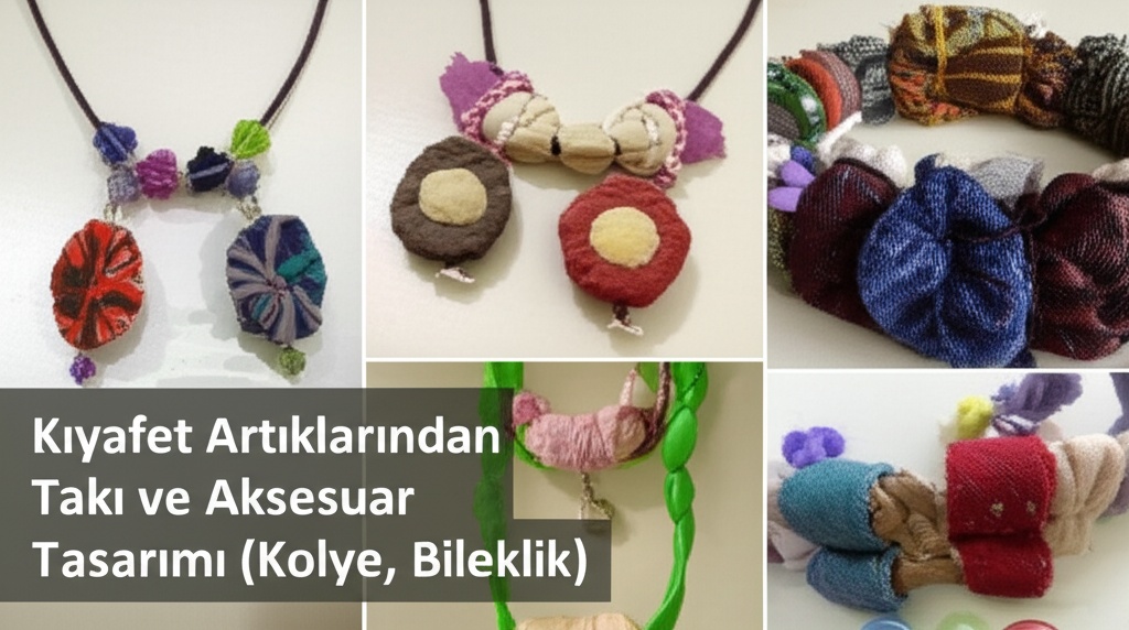 Kıyafet Artıklarından Takı ve Aksesuar Tasarımı (Kolye, Bileklik)