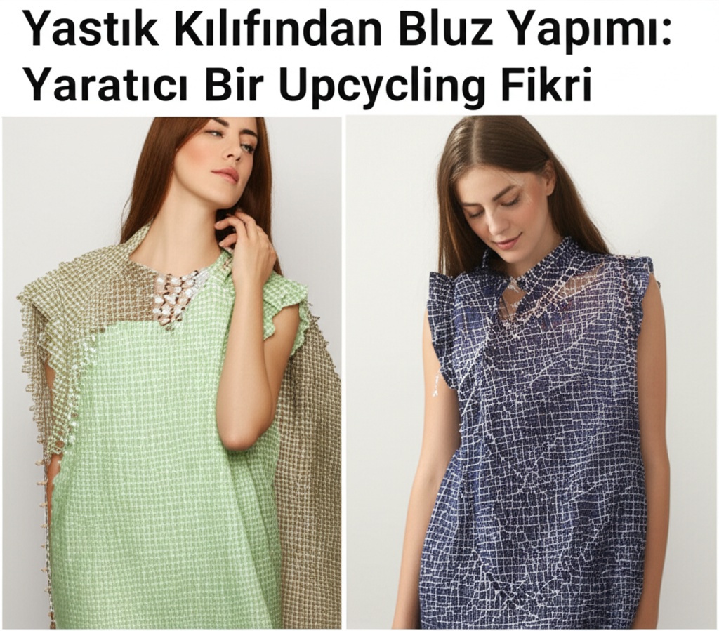 Yastık Kılıfından Bluz Yapımı: Yaratıcı Bir Upcycling Fikri